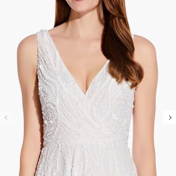 Adrianna Papell Dresses & Skirts - 🍒NWT🍒 ADRIANNA PAPELL EMBELLISHED WEDDING DRESS